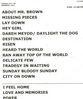 Setlist Scan